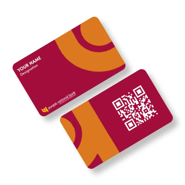 PNB Maroon Bank PVC NFC Business Cards Cardyz