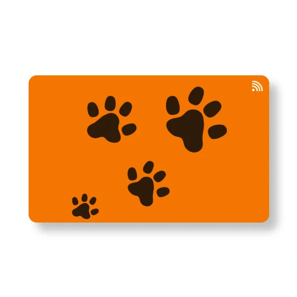 Paw Prints Pet Shop PVC NFC Business Cards Cardyz