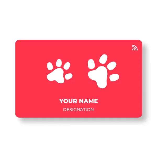 Pet Haven Pet Shop PVC NFC Business Cards Cardyz