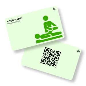 PhysioCare Physiotherapist PVC NFC Business Cards Cardyz