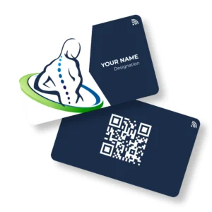 Physiq Therapy Physiotherapist PVC NFC Business Cards Cardyz