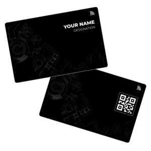 Plan in Black Architect PVC NFC-Business CardsCardyz