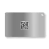 Plated Silver Premium METAL NFC Business Cards Cardyz