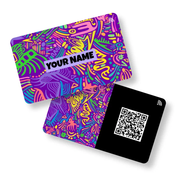 Pop n Rave Quirky PVC NFC Business Cards Cardyz