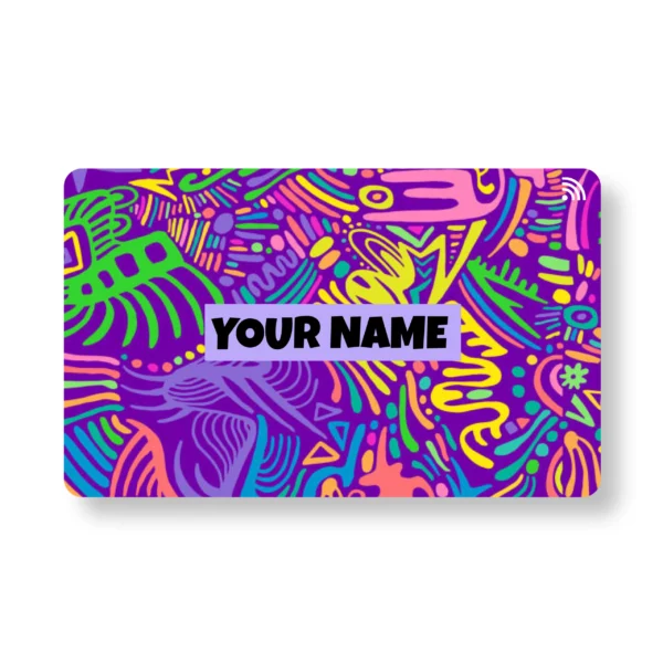 Pop n Rave Quirky PVC NFC Business Cards Cardyz