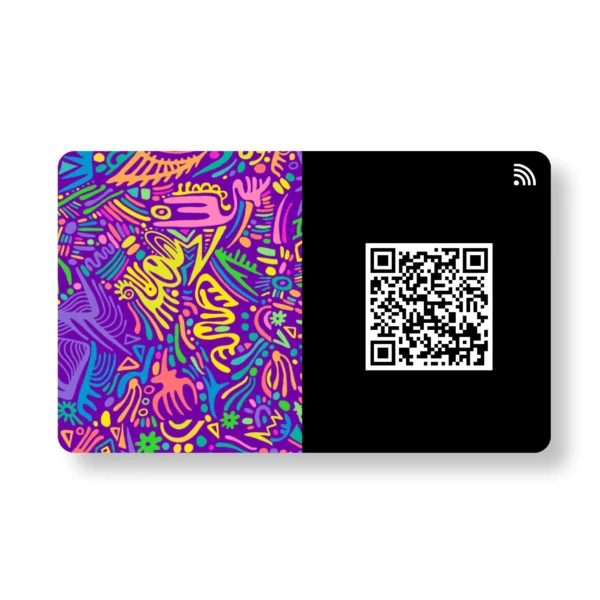 Pop n Rave Quirky PVC NFC Business Cards Cardyz