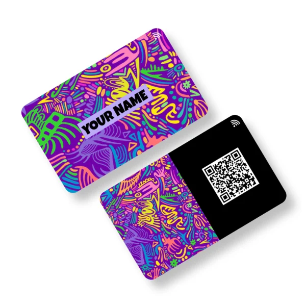 Pop n Rave Quirky PVC NFC Business Cards Cardyz