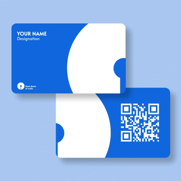 SBI Blue Bank PVC NFC Business Cards Cardyz