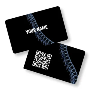 Sculpt-Spine Physiotherapist PVC NFC Business Cards Cardyz