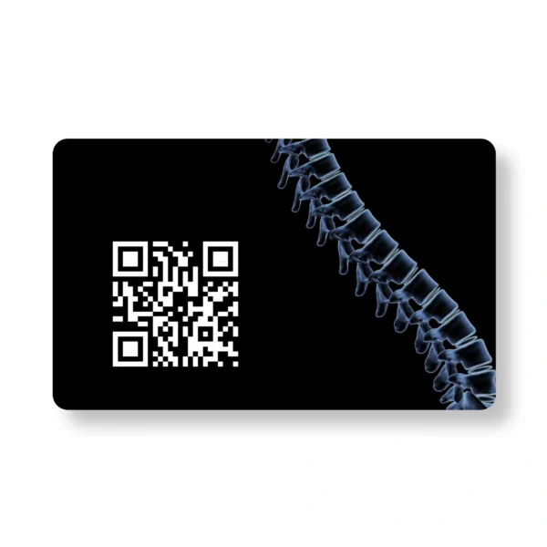 Sculpt-Spine Physiotherapist PVC NFC Business Cards Cardyz