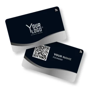 Silver Flush Founder PVC NFC Business Cards Cardyz