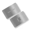 Silver Sentinel Metal NFC Business Cards Cardyz