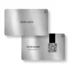 Silver Serenity Metal NFC Business Cards Cardyz