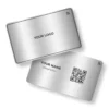 Silver Spectra Metal NFC Business Cards Cardyz