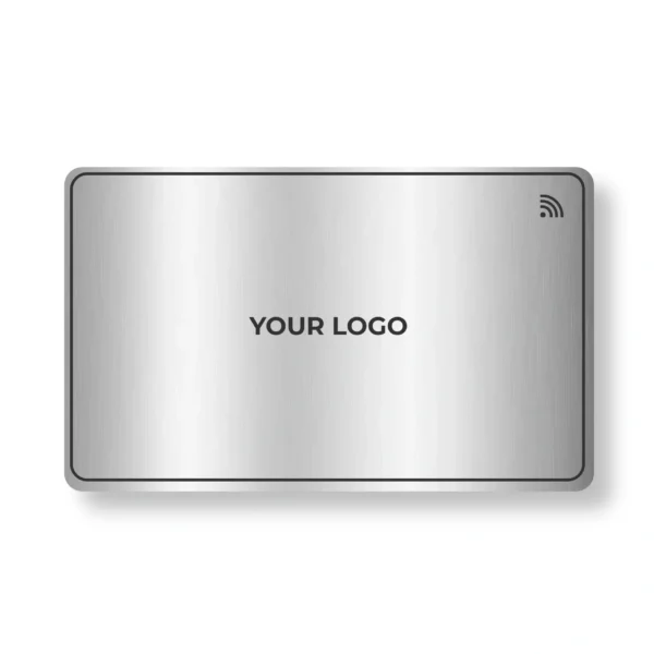 Silver Spectra Metal NFC Business Cards Cardyz