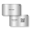 Silver Spectra Metal NFC Business Cards Cardyz