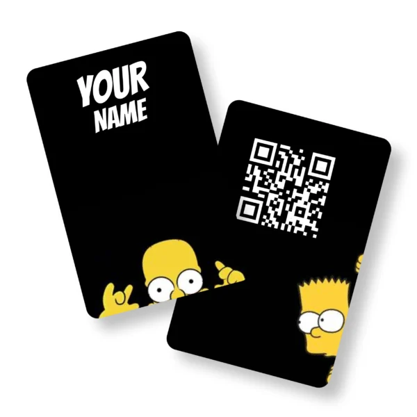 Simpson Squad Virality PVC NFC Business Cards Cardyz