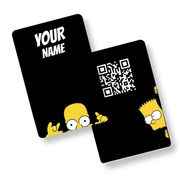 Simpson Squad Virality PVC NFC Business Cards Cardyz