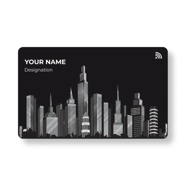 Skyline Solace Real Estate PVC NFC Business Cards Cardyz