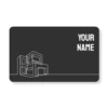 Slate Gray Facade Architect,PVC,NFC-Business,Cards,Cardyz,