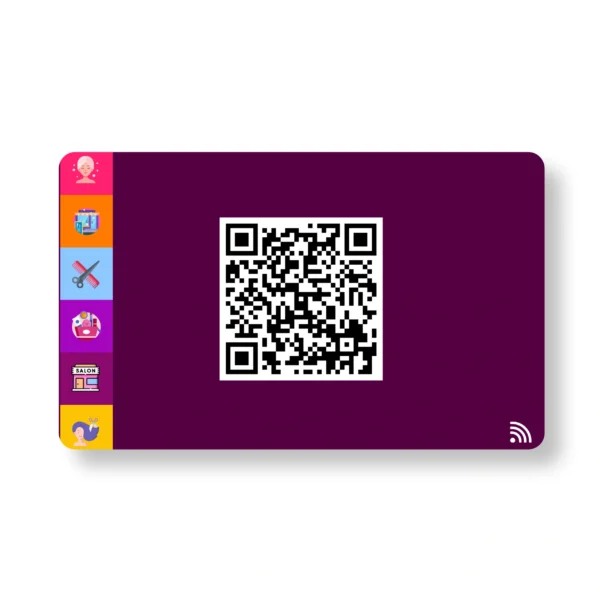 Style-It Salon PVC NFC Business Cards Cardyz