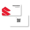 Suzuki White Car Showroom PVC NFC Business Cards Cardyz