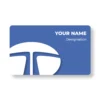 Tata Blue Car Showroom PVC NFC Business Cards Cardyz