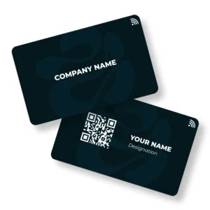 Teal Shapeshift PVC NFC Business Cards | Cardyz