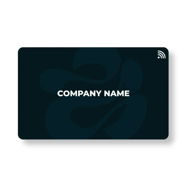 Teal Shapeshift PVC NFC Business Cards | Cardyz