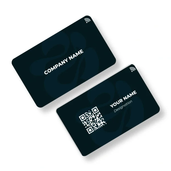 Teal Shapeshift PVC NFC Business Cards | Cardyz