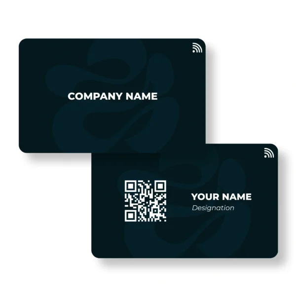 Teal Shapeshift PVC NFC Business Cards | Cardyz