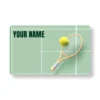 Tennis Tango Abstract PVC NFC Business Cards Cardyz