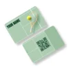 Tennis Tango Abstract PVC NFC Business Cards Cardyz