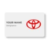 Toyota Subtle Car Showroom PVC NFC Business Cards Cardyz