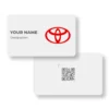 Toyota Subtle Car Showroom PVC NFC Business Cards Cardyz