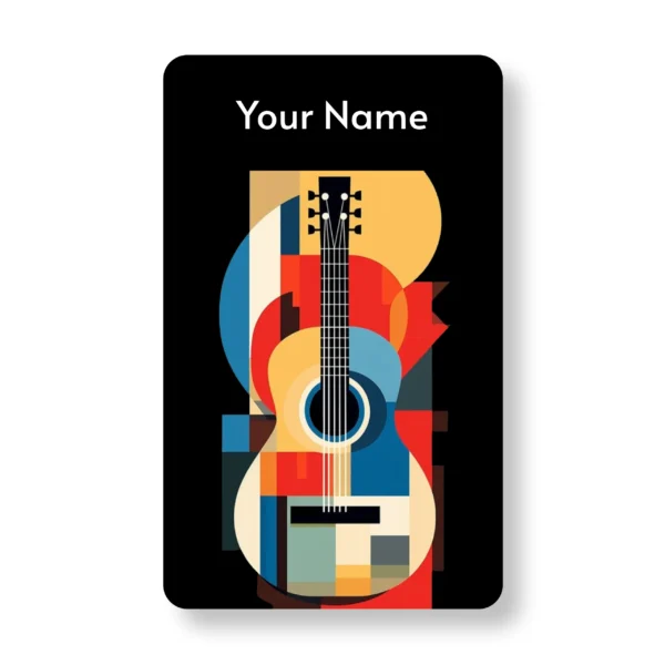 Tune in Guitar Musician ,PVC,NFC,Business,Cards,Cardyz,2