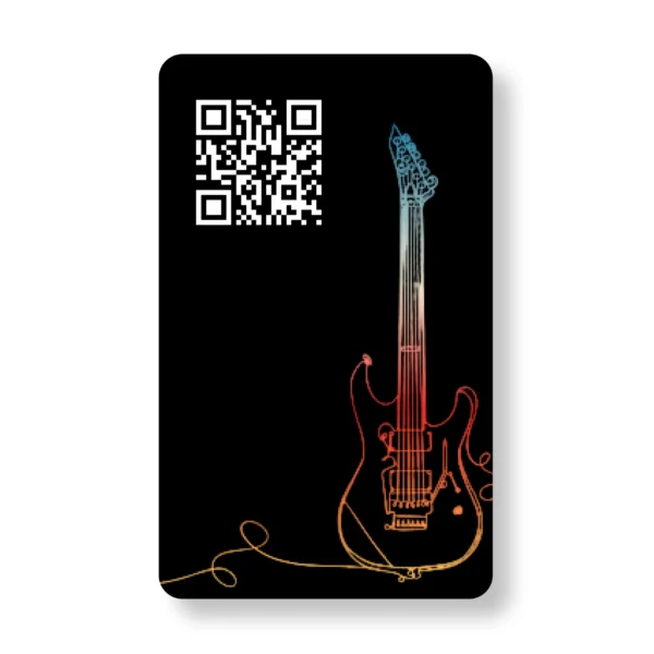 Tune in Guitar Musician ,PVC,NFC,Business,Cards,Cardyz