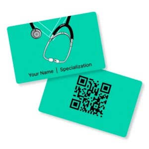 Turtle-toise Doctor PVC NFC Business CardsCardyz