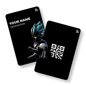 Vegeta God Anime PVC NFC Business Cards Cardyz