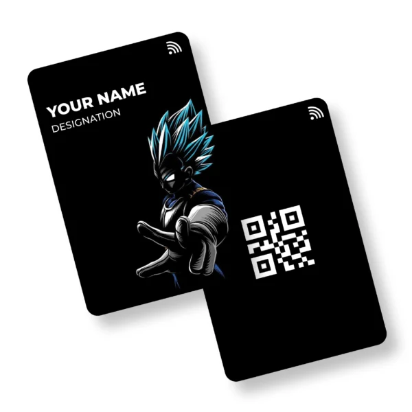 Vegeta God Anime PVC NFC Business Cards Cardyz