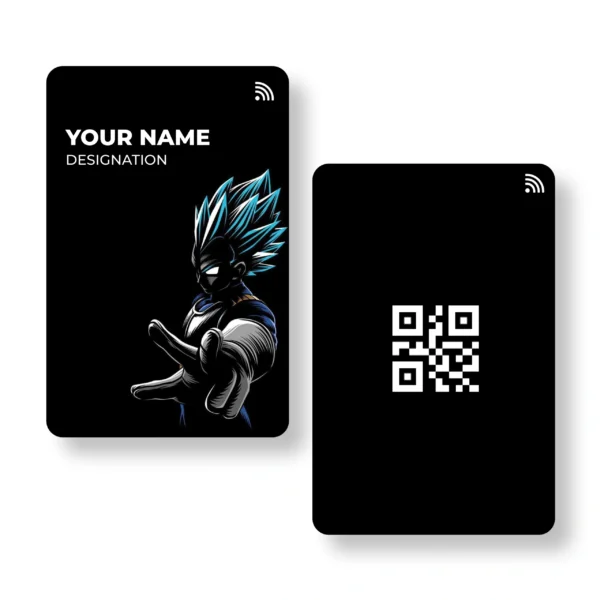 Vegeta God Anime PVC NFC Business Cards Cardyz