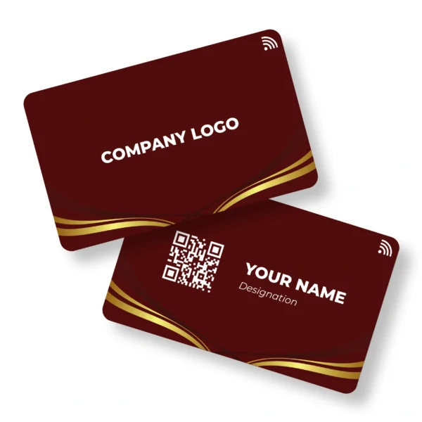 Wave Dynamic PVC NFC Business Cards | Cardyz