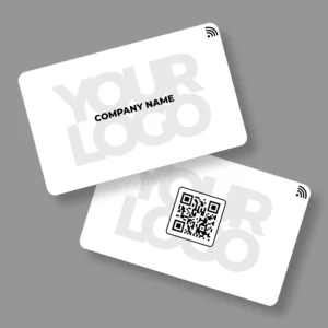 White Corp Executive PVC NFC Business Cards | Cardyz