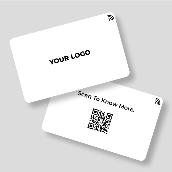 White Frost Executive Founder PVC NFC Business Cards | Cardyz