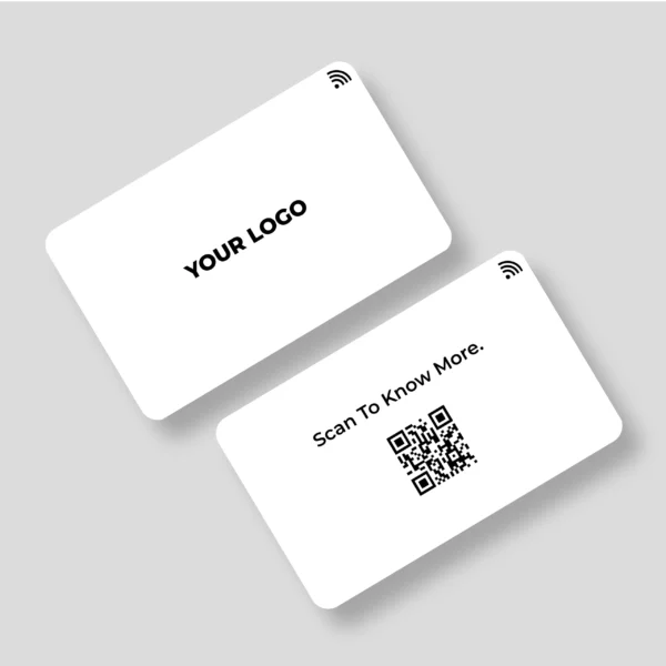 White Frost Executive Founder PVC NFC Business Cards | Cardyz