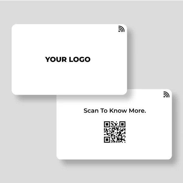 White Frost Executive Founder PVC NFC Business Cards | Cardyz