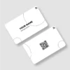 White Geo PVC NFC Business Cards | Cardyz