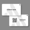 White Shapeshift PVC NFC Business Cards | Cardyz