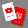 Youtube Card 1 B2B PVC NFC Business Cards Cardyz