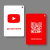 Youtube Card 1 B2B PVC NFC Business Cards Cardyz